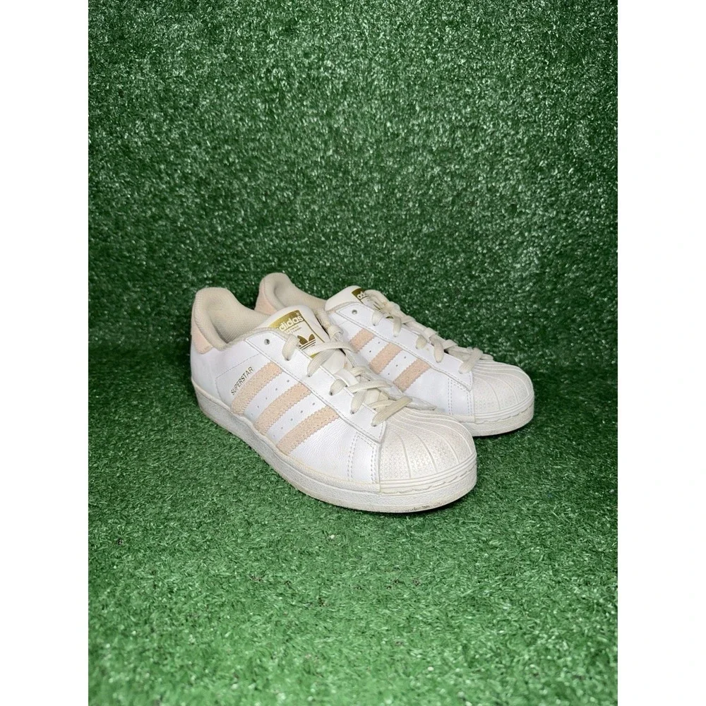 Adidas Superstar Shoes Women 7.5 Mens 6 Pink White Shell Toe Casual‎ Sneaker